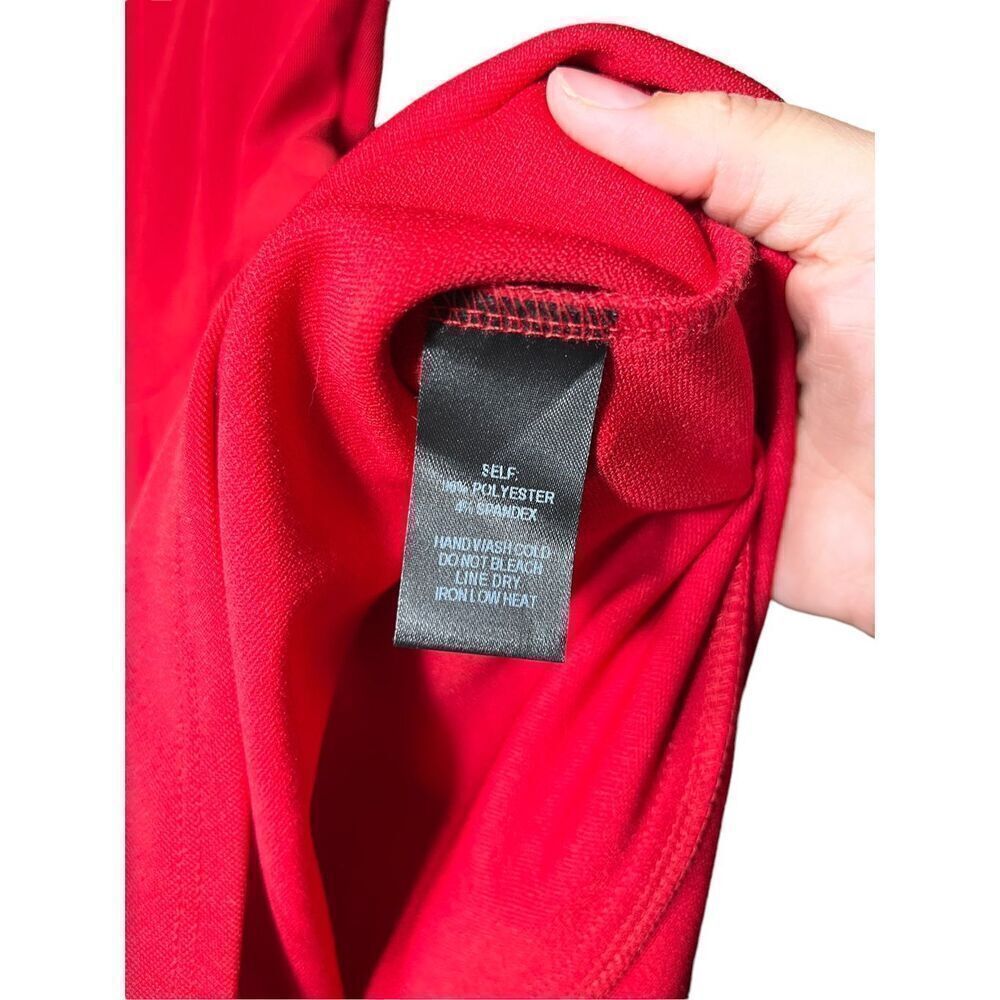 Lulus Home Before Daylight Red Square neck Sleeveless Skater Dress Size XS - Picture 6 of 7
